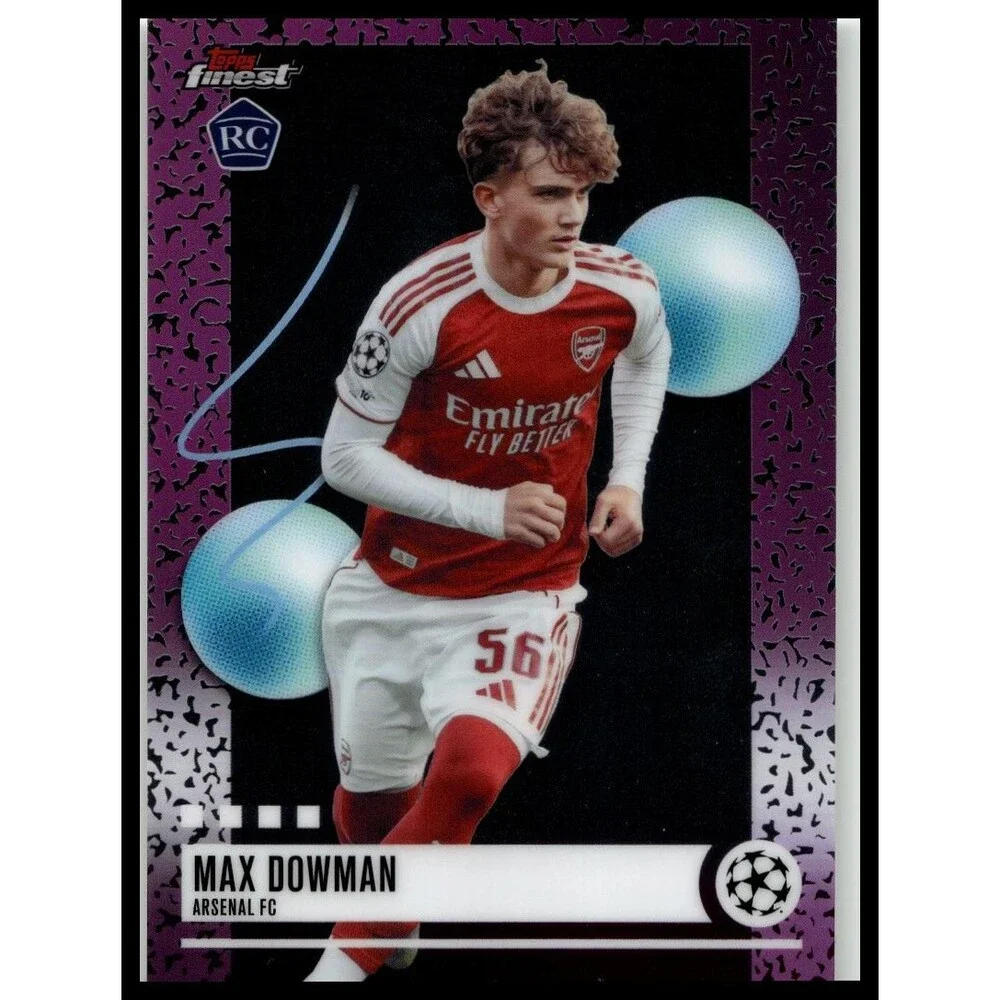 2025-26 Finest UEFA Max Dowman #356 Arsenal FC Uncommon Rookie